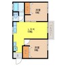 長崎本線/道ノ尾駅 徒歩99分 2階 築35年 2LDKの間取り