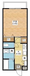Signpost　pure 1Kの間取り
