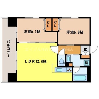 間取図 ABITI浜町