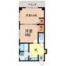 家野町サンロイヤル 2Kの間取り