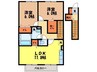 ヴェルジェ平間 2LDKの間取り