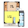 ビレッジハウス時津2号棟 1LDKの間取り