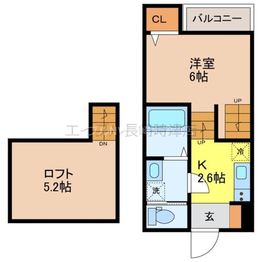 間取図 Signpost長崎外大前