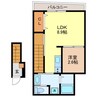 Residence時津East 1LDKの間取り