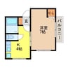 カリーナトレピアニ 1Kの間取り