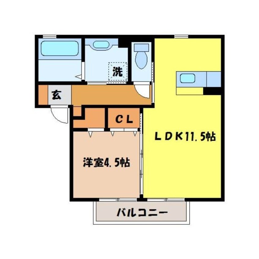 間取図 ヴェルジェ矢上