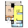 ヒルズ松山 1LDKの間取り