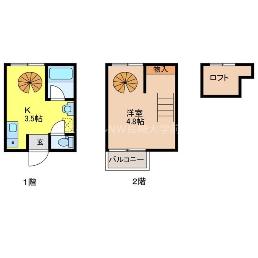 間取図 シャインS天神