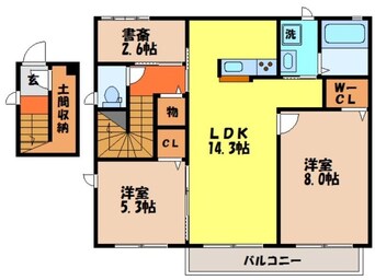 間取図 長崎本線/高田駅 徒歩17分 2階 築9年