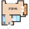 メゾンド橋口 1Rの間取り