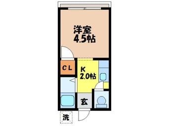 間取図 長崎本線/道ノ尾駅 徒歩35分 1階 築30年