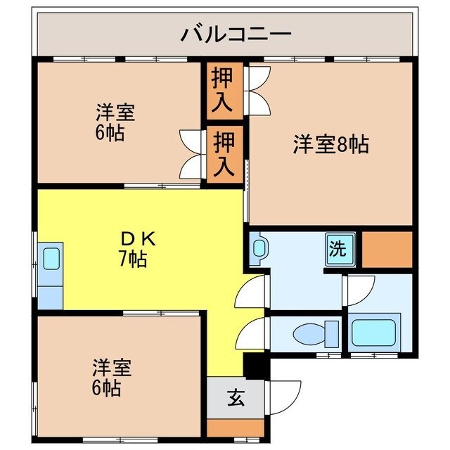 間取り図 岩見七福ビル