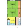 長崎本線/長崎駅 徒歩9分 2階 築50年 2Kの間取り