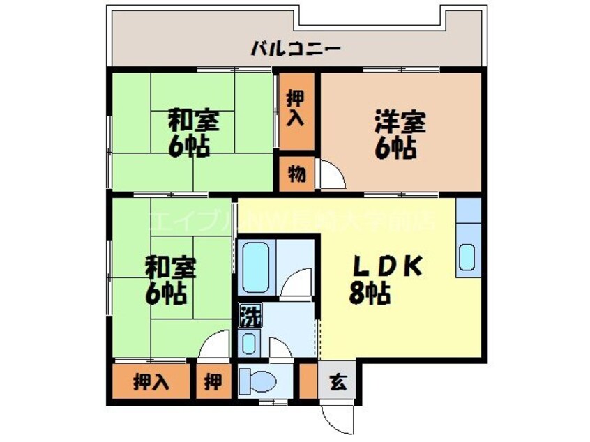 間取図 大橋七福ビル