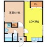 長崎本線/長崎駅 徒歩18分 1階 築54年 1LDKの間取り