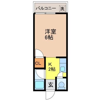間取図 長崎本線/道ノ尾駅 徒歩35分 1階 築30年