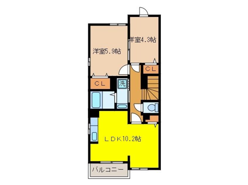 間取図 サザンクレメントＪⅢ