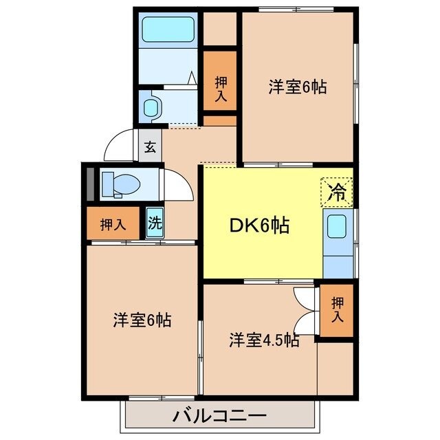 間取り図 プレジールやまなか