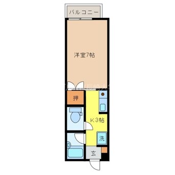 間取図 長崎本線/肥前古賀駅 徒歩33分 3階 築26年