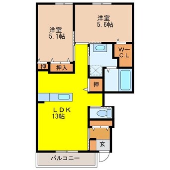 間取図 リフレイン東長崎