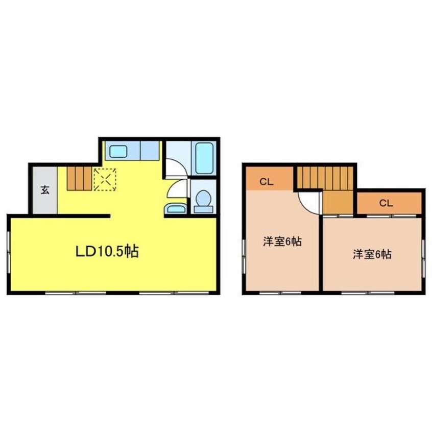 間取図 長崎市電１系統<長崎電気軌道>/崇福寺駅 徒歩15分 1階 築28年