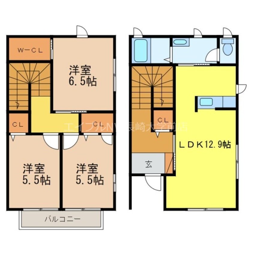 間取図 ディアス白岩