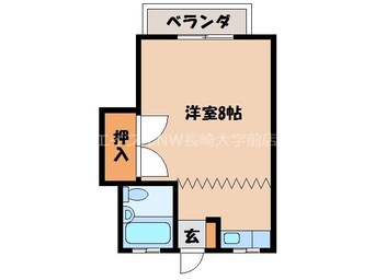 間取図 コーポ綾 B棟