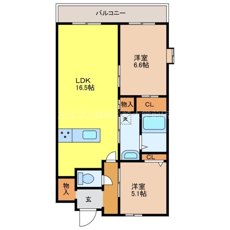 間取り図 エスポワール長野