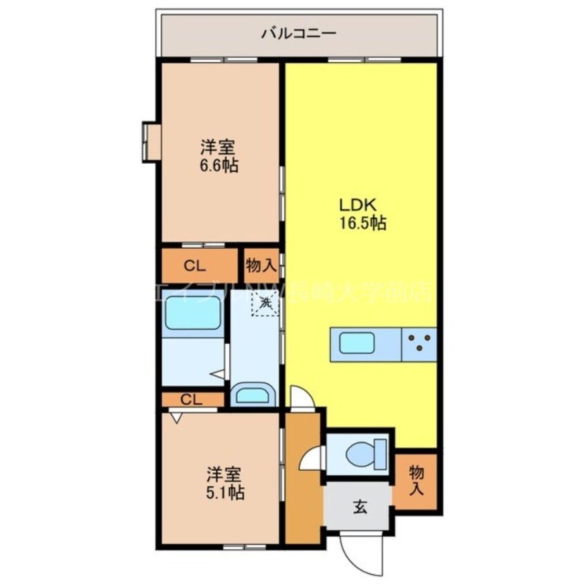 間取図 エスポワール長野