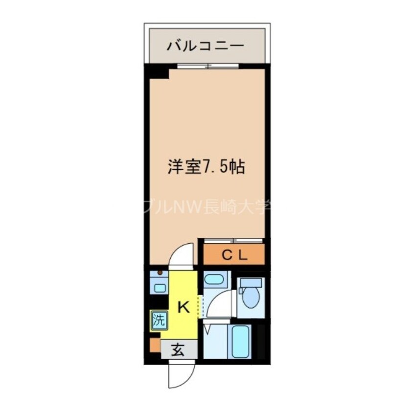 間取図 長崎本線/長与駅 徒歩9分 2階 築25年