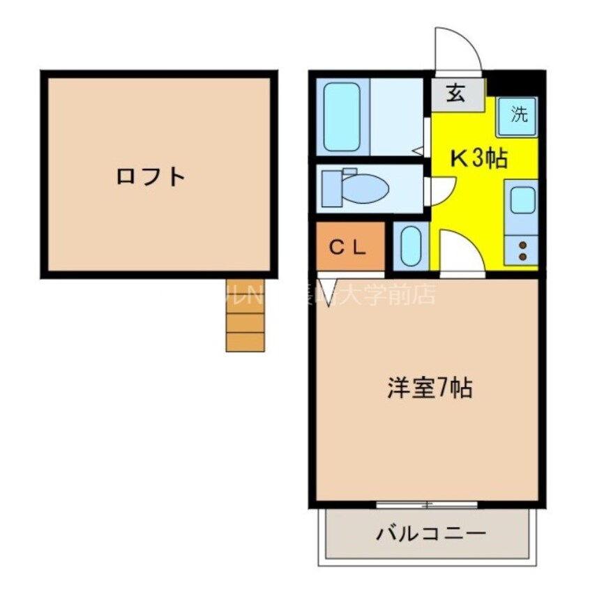 間取図 Signpost戸石B棟