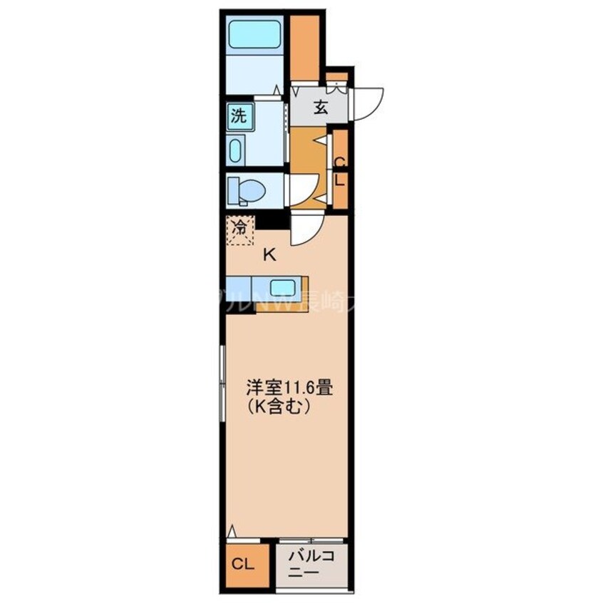 間取図 プロムナード・デザングレ雪屋