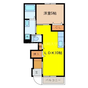 間取図 長崎本線/肥前古賀駅 徒歩10分 1階 築4年