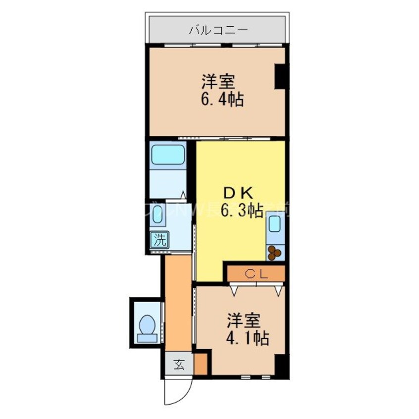 間取図 Grus活水通り