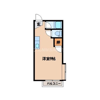 間取図 長崎本線/現川駅 徒歩75分 2階 築34年