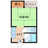 藤田ハイツ 1Kの間取り