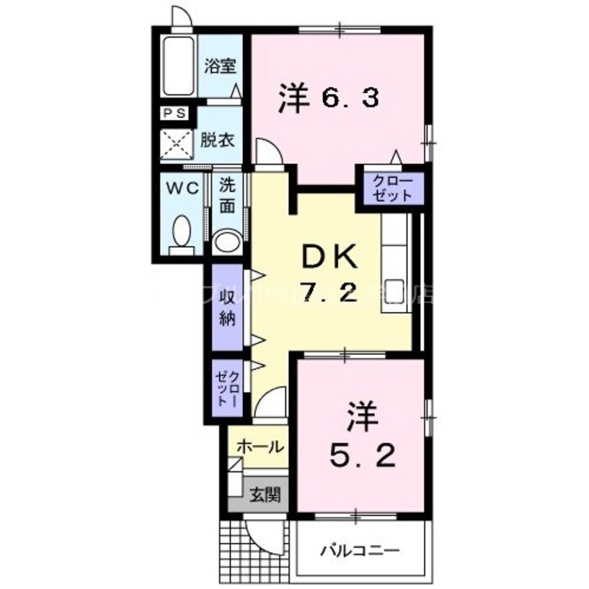 間取図 アプローズ ヒルⅡ