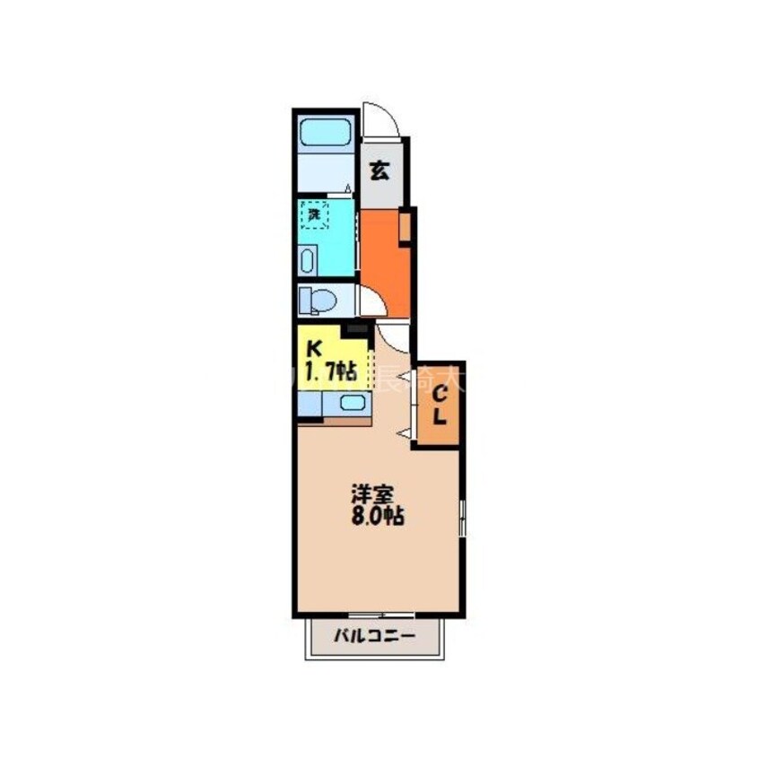 間取図 フレンディ ディ 横尾Ⅰ