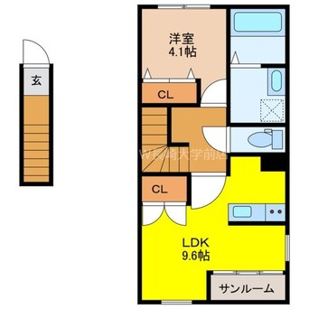 間取図 時津町浜田郷新築アパート