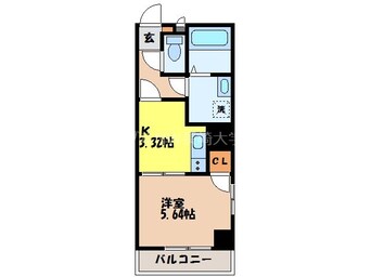 間取図 グラッチェ目覚