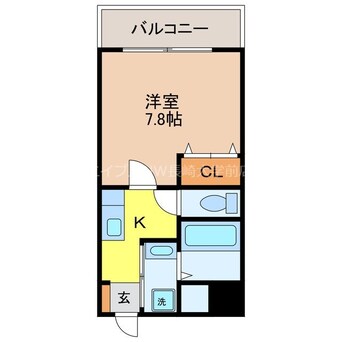 間取図 長崎本線/長崎駅 徒歩4分 7階 築17年