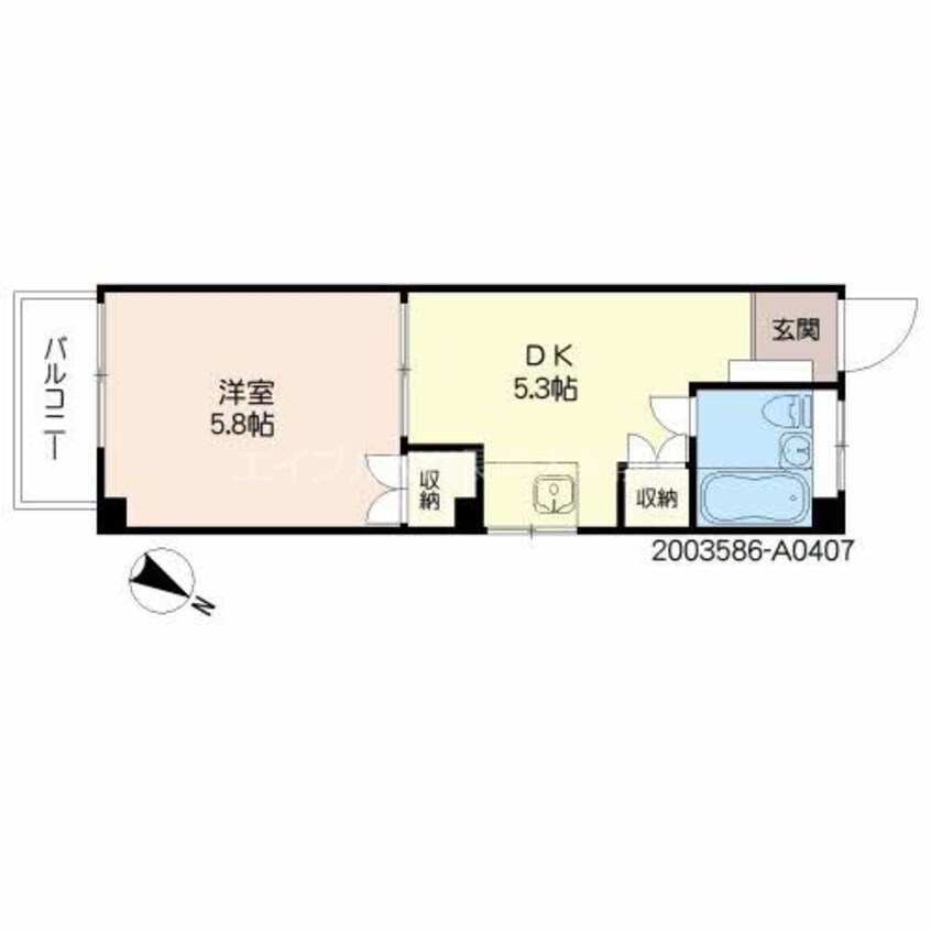 間取図 常田マンション