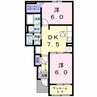 大村線/竹松駅 徒歩12分 1階 築9年 2DKの間取り