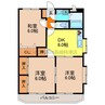 柿田マンション 3DKの間取り
