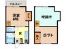 ブルーハイツ辻町 1Kの間取り