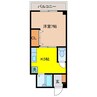 井関ビル 1Kの間取り