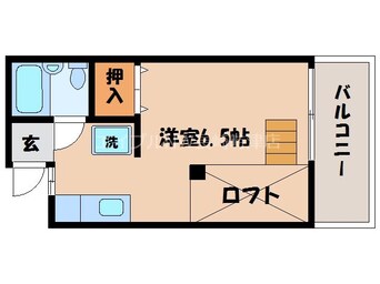 間取図 長崎市電３系統<長崎電気軌道>/諏訪神社駅 徒歩16分 2階 築38年