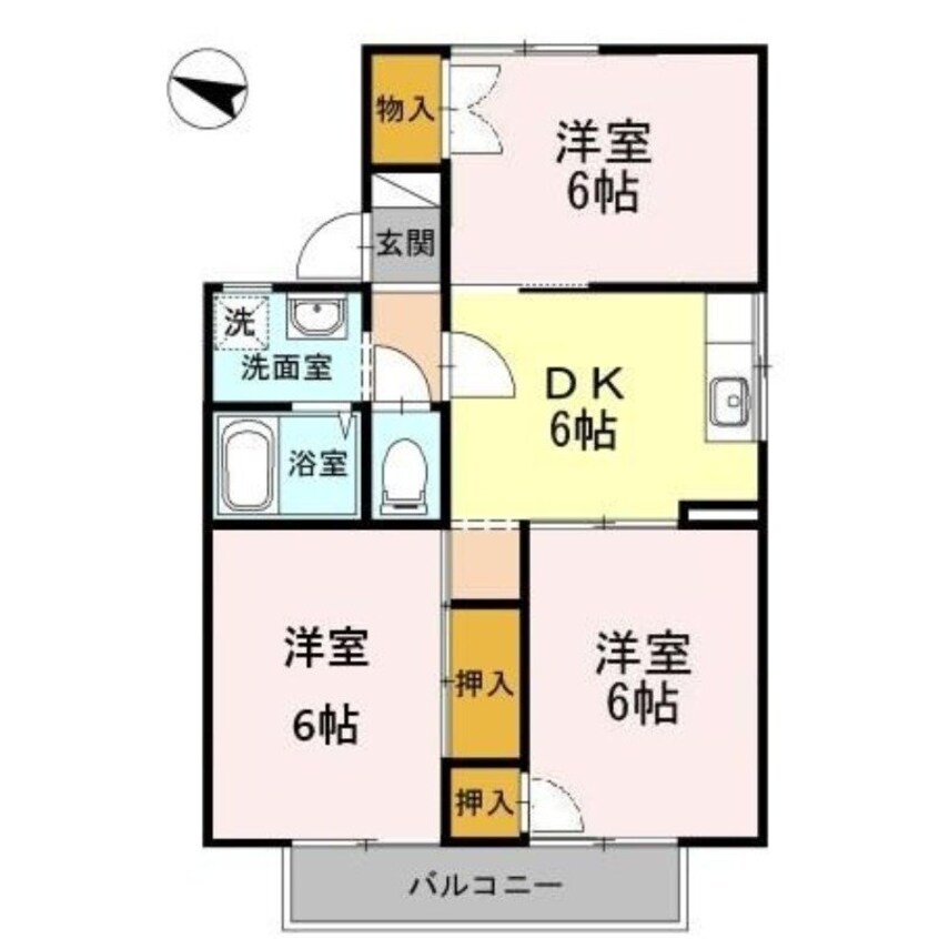 間取図 メゾンド山下Ⅱ