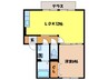 ウィルモア東町 1LDKの間取り