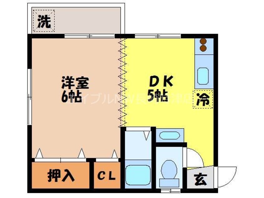 間取図 長崎本線/長崎駅 徒歩19分 2階 築27年